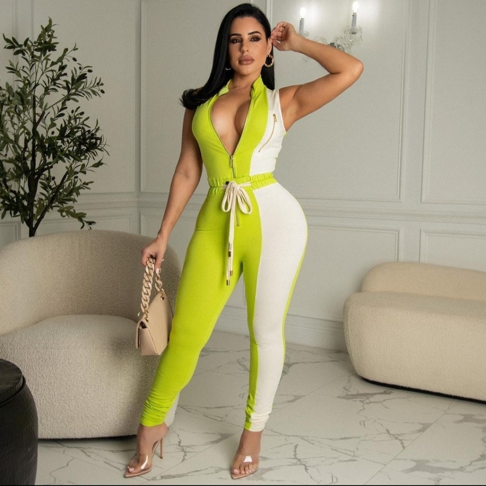 Lime green jumpsuit